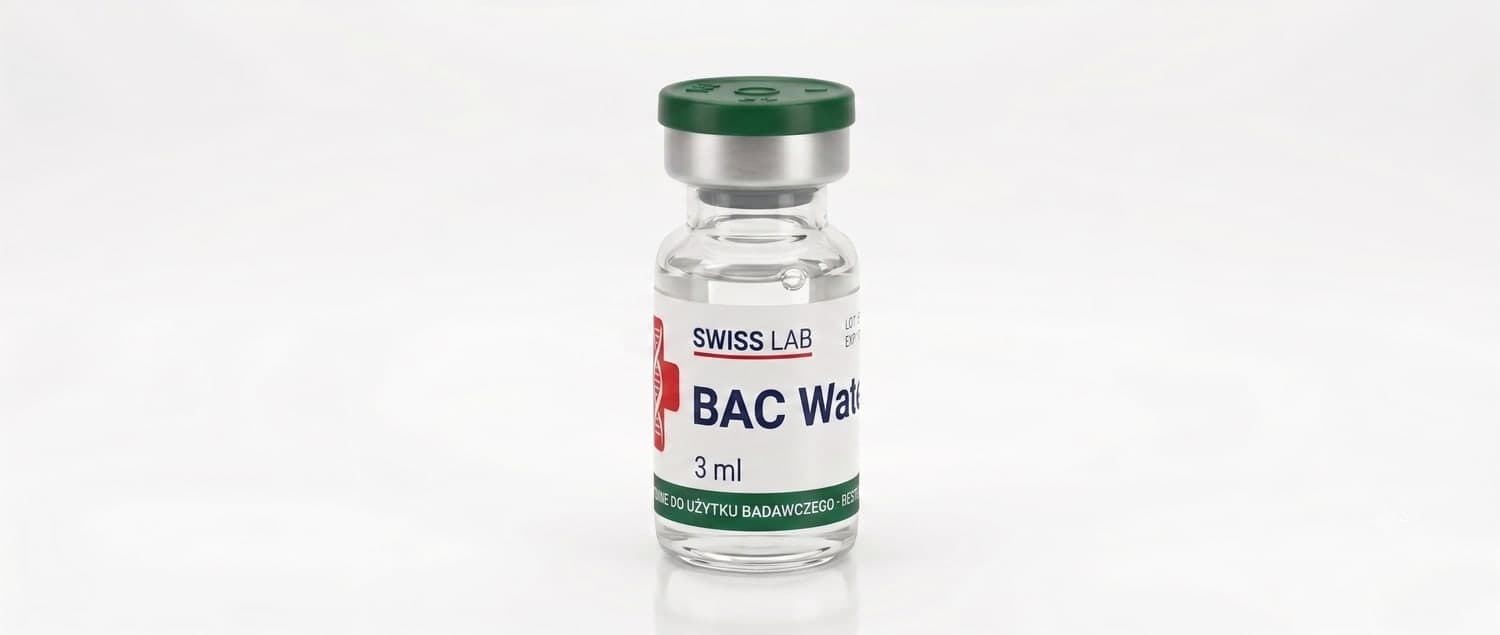 BAC Water — fiolka z peptydem i woda bakteriostatyczna (BAC)