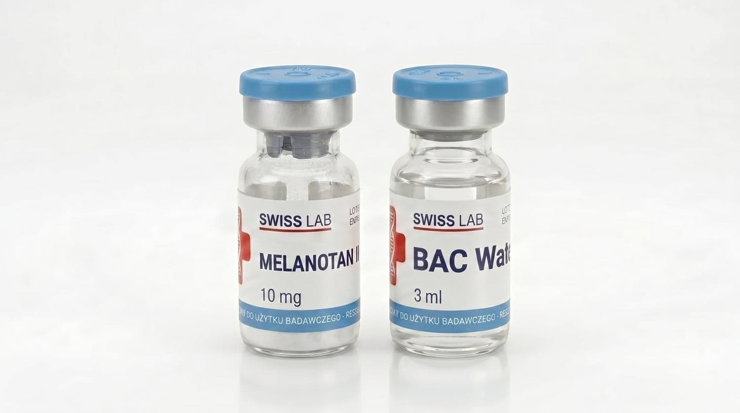 Melanotan II — Peptid-Vial mit bakteriostatischem Wasser (BAC)