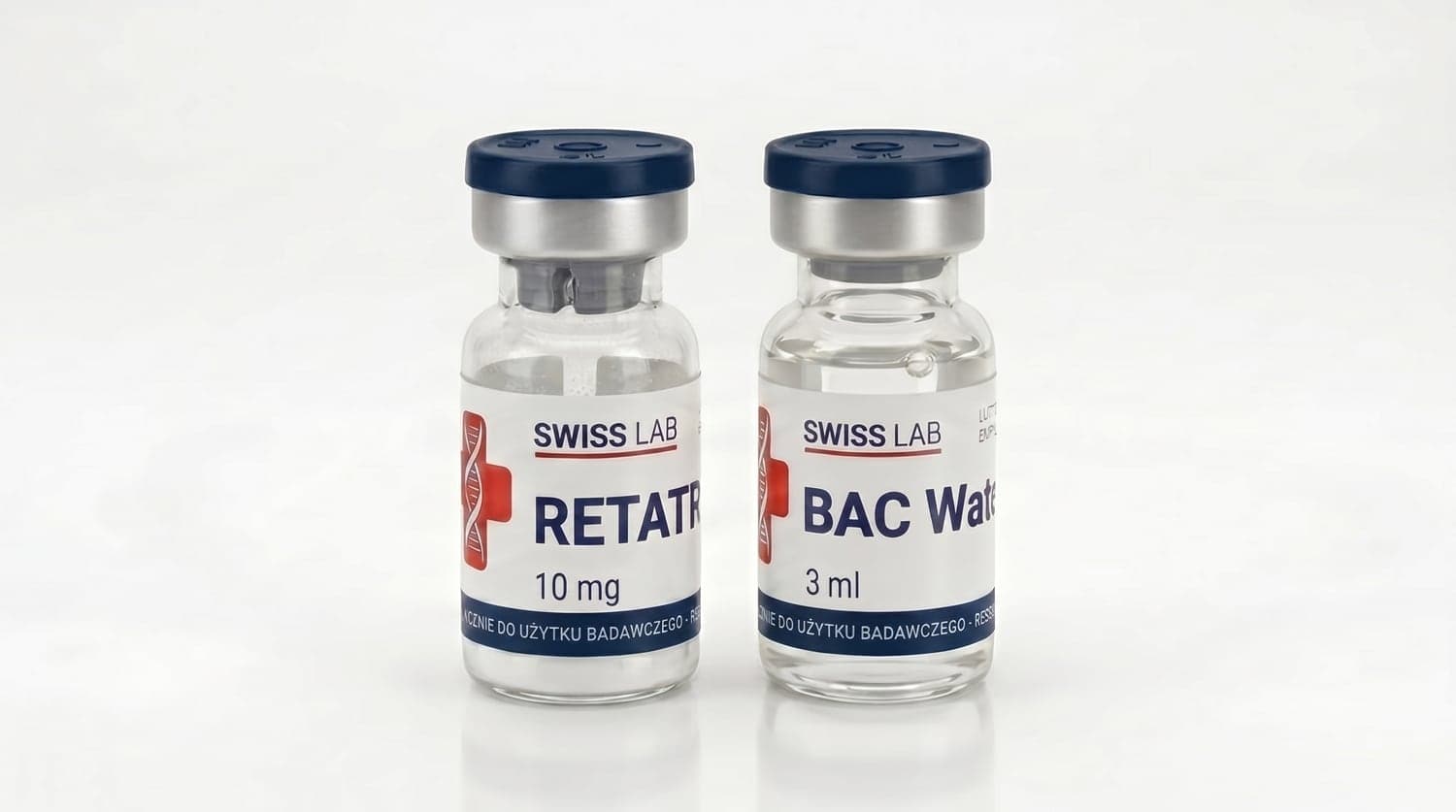 Retatrutid — Peptid-Vial mit bakteriostatischem Wasser (BAC)