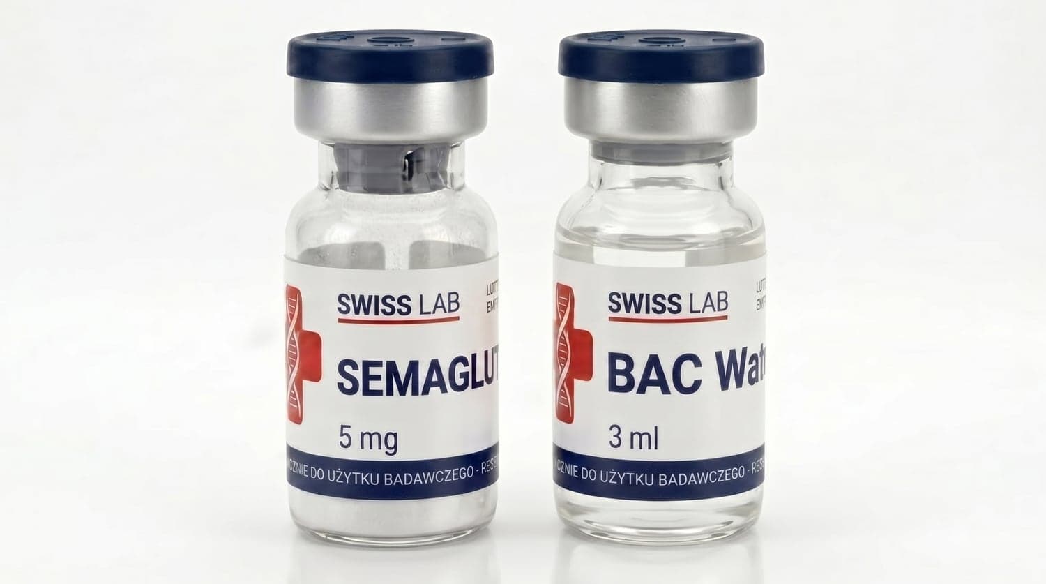 Semaglutid — Peptid-Vial mit bakteriostatischem Wasser (BAC)