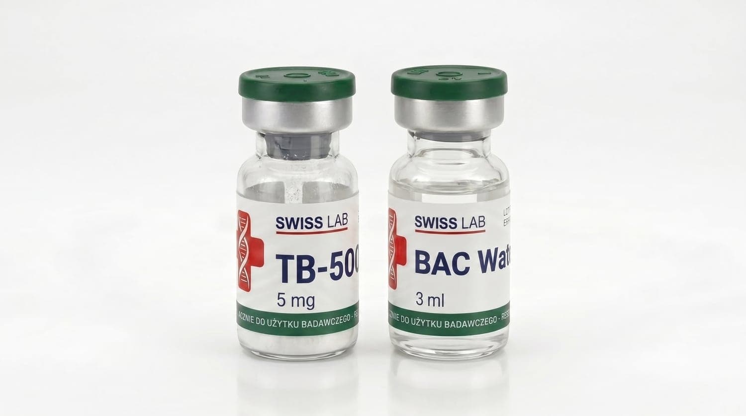 TB-500 (Thymosin Beta-4) — Peptid-Vial mit bakteriostatischem Wasser (BAC)